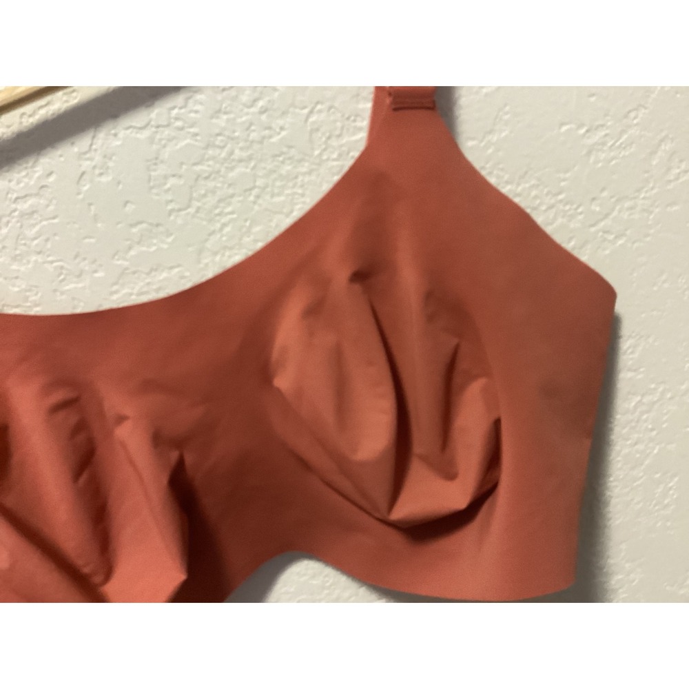 Knix Shape & Smooth Invisible Bra Rust Orange Seamless Adjustable - Picture 5 of 12
